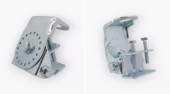 Крепление для антенны KB-Zinc на водосток, серебристое