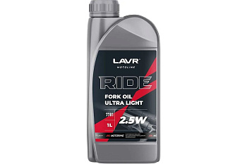 Масло вилочное LAVR MOTO RIDE Fork oil very light  5W 1л