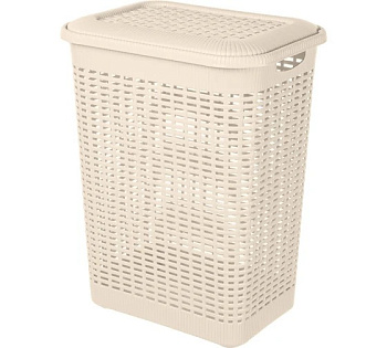 Корзина для белья 50Л, 420Х310Х560 ММ (бежевый)