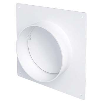 Соединитель круглых каналов с накладной пластиной и обратным клапаном, D100