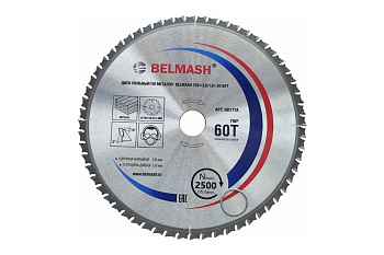 Диск пильный по металлу BELMASH 255x2,6/1,8x30 60T