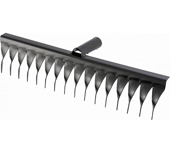 Грабли стальные 16-зуб 420мм, без черенка Россия// Сибртех