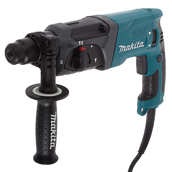 Перфоратор MAKITA SDS+,470Вт,18мм,2 реж,1.6 Дж,0-4800у/м, 0-2100 об/мин. 2.4 кг,кейс