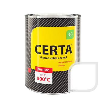 Эмаль термостойкая "Церта" антикор. белый до 700C 0,8кг.