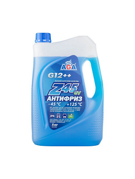 Антифриз AGA Z45ev синий, G-12++, -45С, 5кг