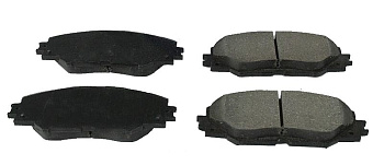 Колодки тормозные, передние (с антискрипной пластиной)