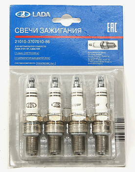Свеча зажигания ВАЗ 2101-2107, 2121 (к-т 4шт) LADA