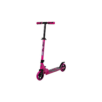 Самокат NOVATRACK JUNGLE сталь+пластик, несклад.,макс.50кг, колеса свет. 145*100ммPU, розовый