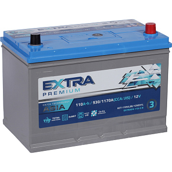 АКБ EXTRAPA 110-3-L Азия  125Д31R