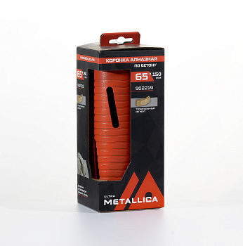 Коронка алмазная сегментная удлин. METALLICA Ultra  65x150 мм, М16, без хвостовика, по бетону