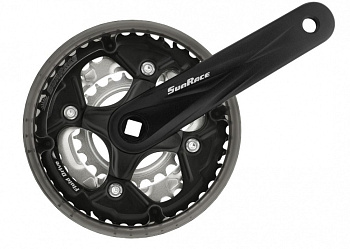 Шатуны комплект (черные) (24*34*42T L=170мм (под квадрат)