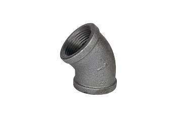 Угольник чуг 45гр Ду20 (3/4") м/м Fittex PLUS