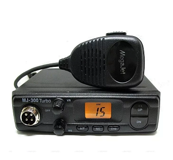 Радиостанция MEGAJET 300 TURBO 27 MHz,  AM/FM 4W, 40 кан