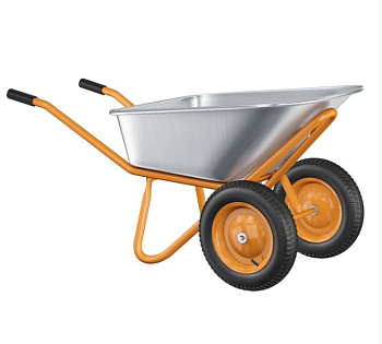 Тачка строит. 2-колес. MAWIPRO НОМЕ (оранж.) 110л 0,7мм 250кг. PR13'' (3,25х8)20мм