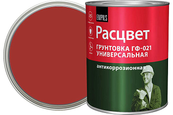 Грунтовка ГФ-021 "РАСЦВЕТ" универсальная красно-коричневая 0.9 кг (новый)
