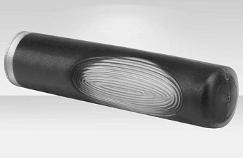 Рукоятки руля (пары) XH-G19B 115мм прозрачно-чёрно-серые , черно-красные