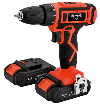 Дрель аккумуляторная ELITECH ДА 202СЛ