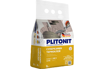 Клей для плитки Плитонит СуцперКамин 5 кг термостойкий