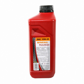 Масло 4-х тактное 10W-40 DDE ,  API SJ/CF (1л) минеральное  M-SAE10W-40
