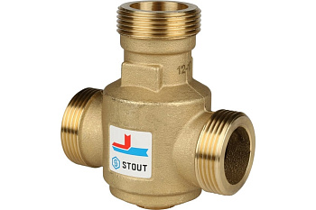 Клапан термостатический смесительный 1 1/4 н.р. STOUT 60С