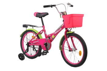Велосипед ROLIZ 18-302 (18" 1ск) розовый ROSE(RED)