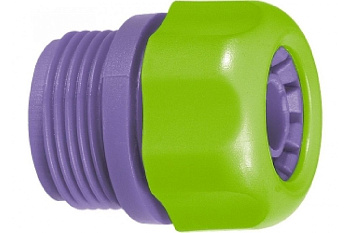 Соединитель пластмассовый  для шланга 1/2", с внешней резьбой 3/4" PALISAD
