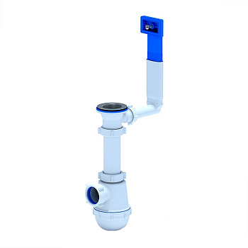 Сифон АНИ ГРОТ 1 1/2" в/н с переливом мойки