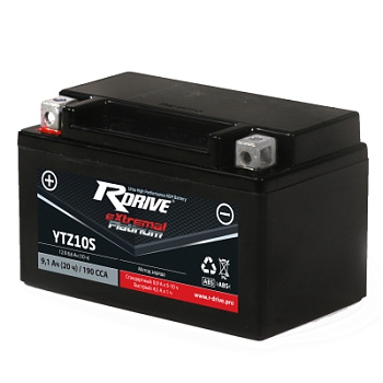 Аккумулятор мотоциклетный RDrive extremal PLATINUM YTZ10S