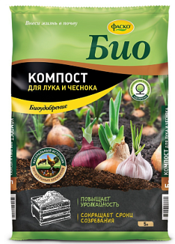 Удобрение БИОКомпост для Лук и Чеснок 5 л  Фаско