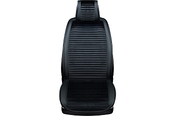 Накидка сиденья вельвет/экокожа 5 предм. SKYWAY POSH Черная