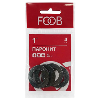 Набор прокладок из паронита, размер 1", 4шт FOOB 