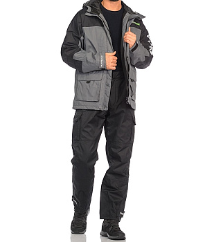 Костюм демисезонный Юкон цвет Серый/Черный ткань Breathable (Размер 56-58, Рост 182-188) Костюм демисезонный Юкон цвет Серый/Черный ткань Breathable (Размер 56-58, Рост 182-188)