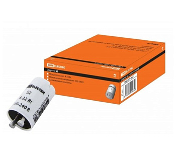 Стартер S2 4-22Вт 110-240В алюм. контакты TDM