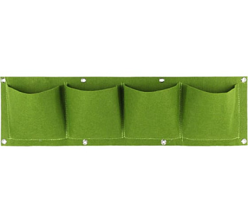 Грядки текстильные подвесные, 22х80см, 4 кармана, геотекстиль, МР-У