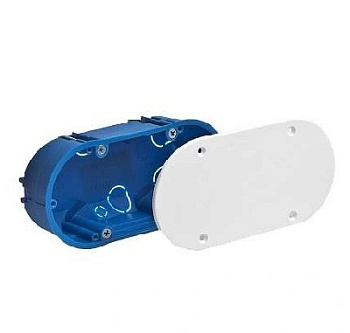 Коробка распаячная СП 140х65х45мм ГСК овальная с крышкой