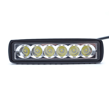 Фара противотуманная KS-W106S-DR "OFF - Road", 6 диодов, 18W, направл.свет, 160*40*40мм, 12/24V шт
