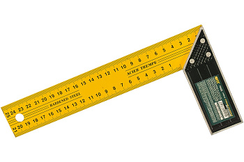 Угольник столярн. 250мм желтый