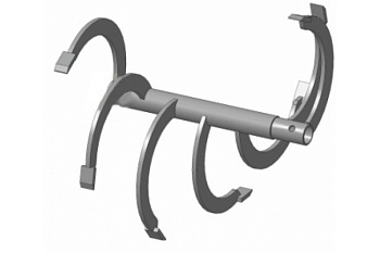 Фреза-культиватор спиральная  МБ Форза, Ока, Каскад, Нева спир. 7 зубьев (к-т 2шт) 01.02.17