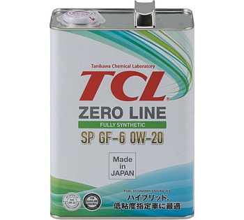 Масло моторное TCL zero Line Fully Synth, 0W20 4л SP GF6
