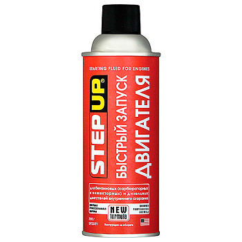 Жидкость для быстрого старата StepUP (для бензин. и диз. дв.), 286г