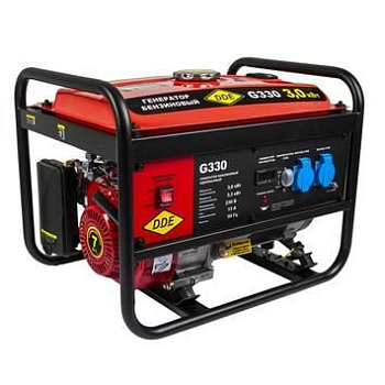 Генератор бензиновый DDE G330 (1ф 3,0/3,3 кВт бак 15 л 48 кг дв-ль 7 л.с.)