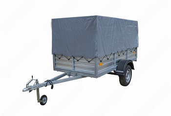 Автоприцеп РУСИЧ 253  2,5*1,3*0,4 оцинк.+тент 253 скос