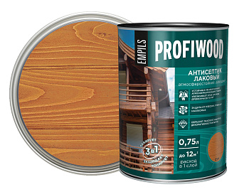 Антисептик тонирующий PROFIWOOD атмосферостойкий алкидный бук 0.7л / 0.6 кг