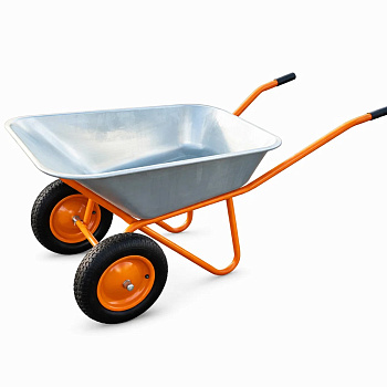 Тачка строит. 2-колес. MAWIPRO оранж 110л., 0,7мм.,250кг., PU13"(3,00х8) 20мм