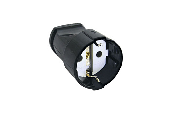 Розетка кабельная 2П+3 16А 250B черная TDM, белая