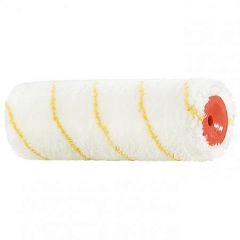 Мини-валик сменный для среднегладких поверх. синтет, 100мм ворс12мм D16мм Dруч.6мм, полиакр