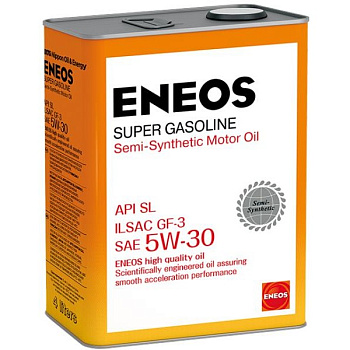 Масло моторное ENEOS SL Super Gasoline 5W30 п/с 4л. Масло моторное ENEOS SL Super Gasoline 5W30 п/с 4л.