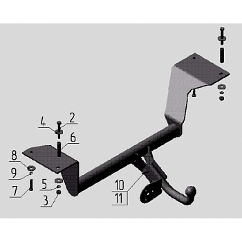 Тягово-сцепное устройство HONDA CR-V (1997-2002)