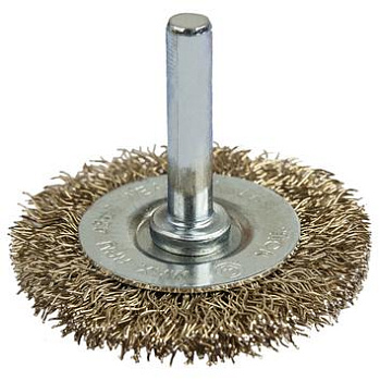 Кордщетка для дрели радиальная мягкая ПРАКТИКА  50 мм, хвост 6мм