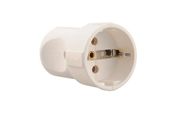 Штепсельное гнездо с/з пласм.  R*2=W